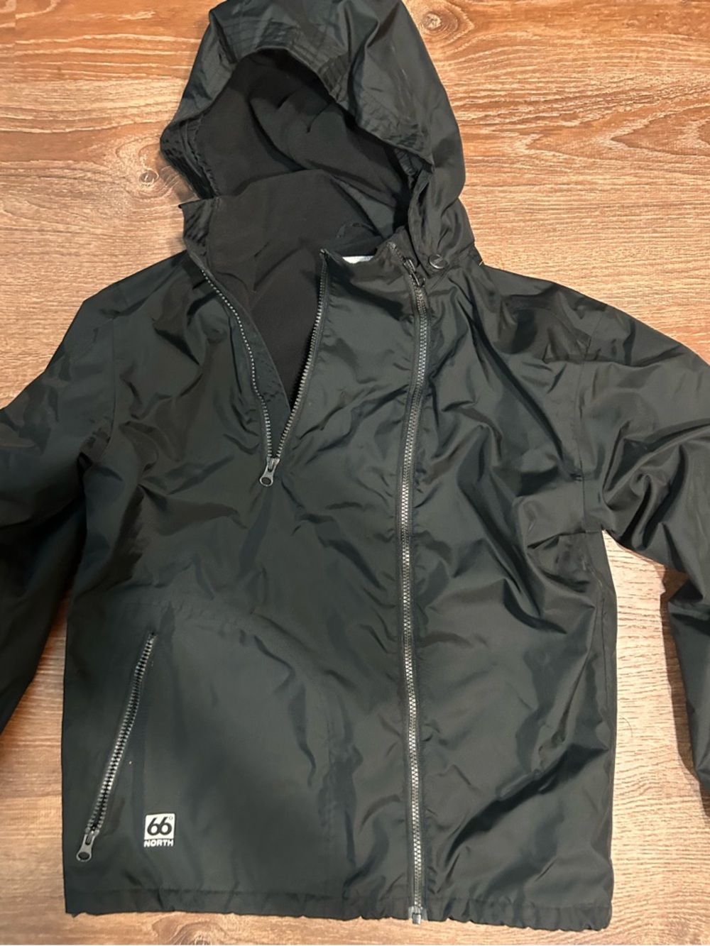 66°North Women's Black Hooded Puffer Jacket